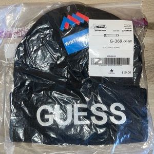 2 GUESS BEANIES - Black & Dark Grey.